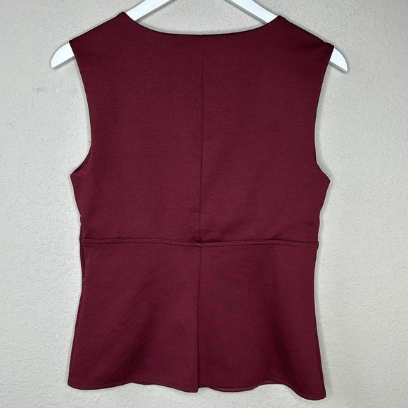 Banana Republic Factory Ponte Knit V Neck Tank Top Size Small - Picture 4 of 9